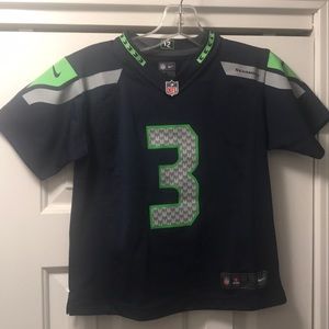 Nike Seattle Seahawks Wilson Jersey Kids Size 7